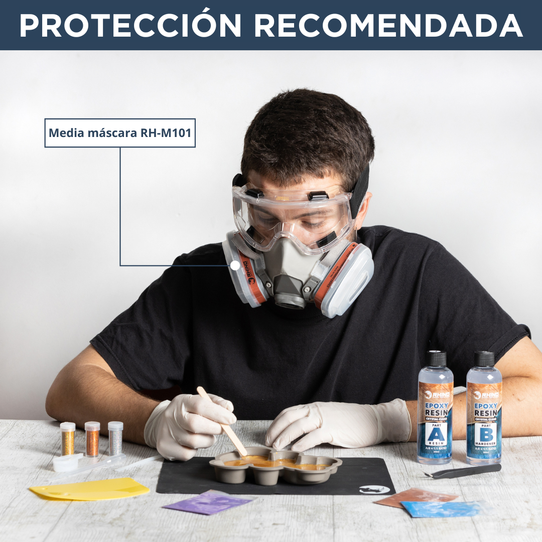 Kit resina epoxi transparente - Set de iniciación “starter pack”- 200ml resina + 200 ml endurecedor