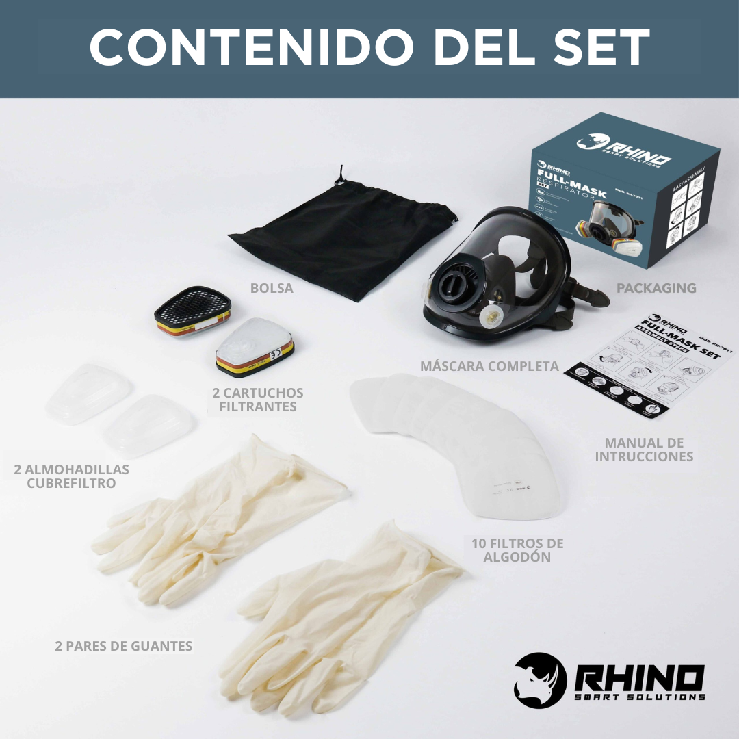 Set de Máscara RH-M105 - Rhino Smart Solutions Set de Máscara RH-M105 - Rhino Smart Solutions
