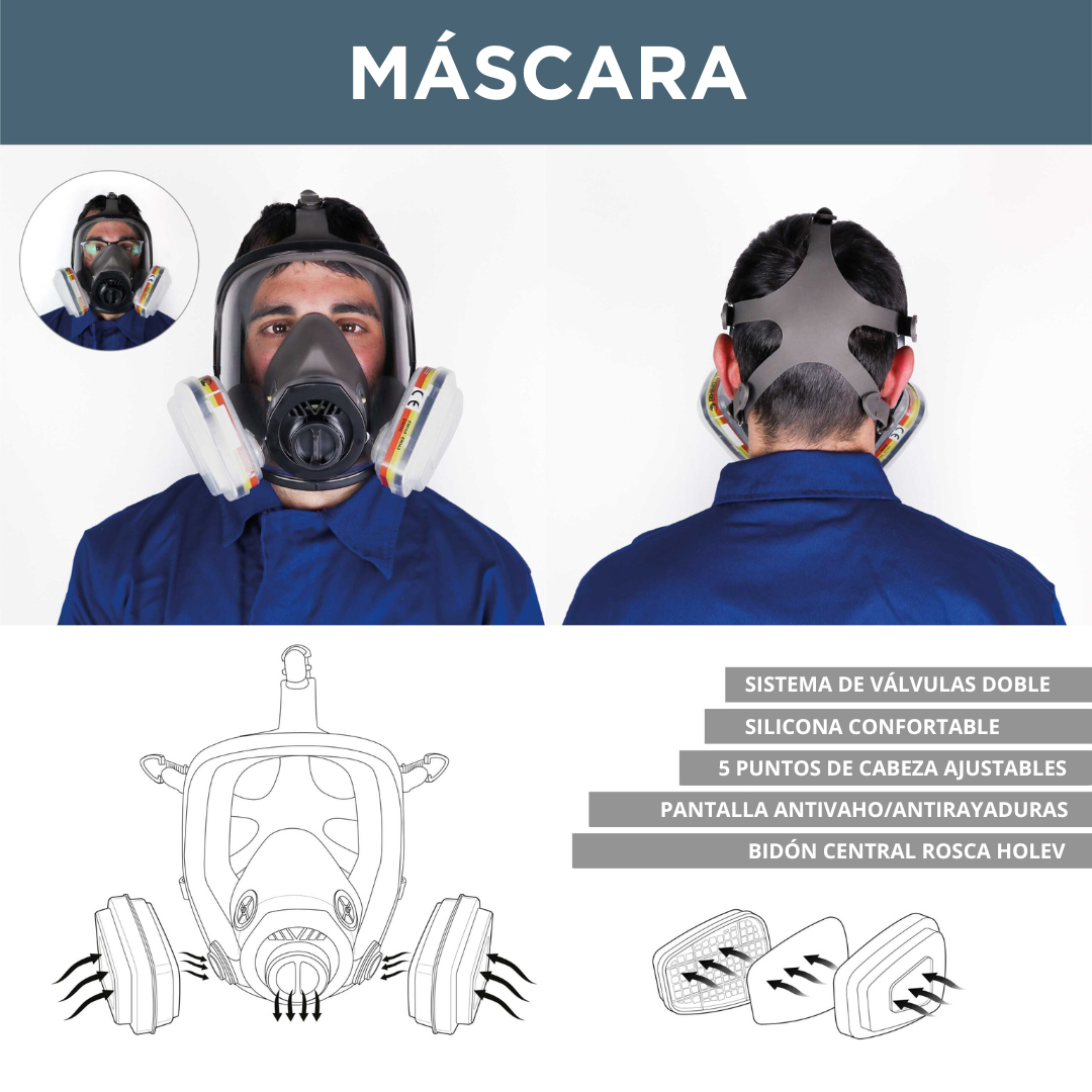 Set de Máscara Completa RH-7011